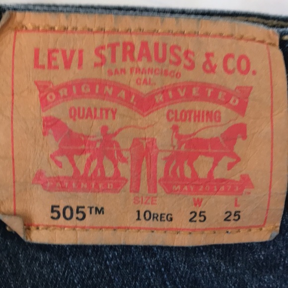 COPY - Levi’s big kids 505 straight cut jeans 25w 25l unisex EUC - Picture 2 of 7